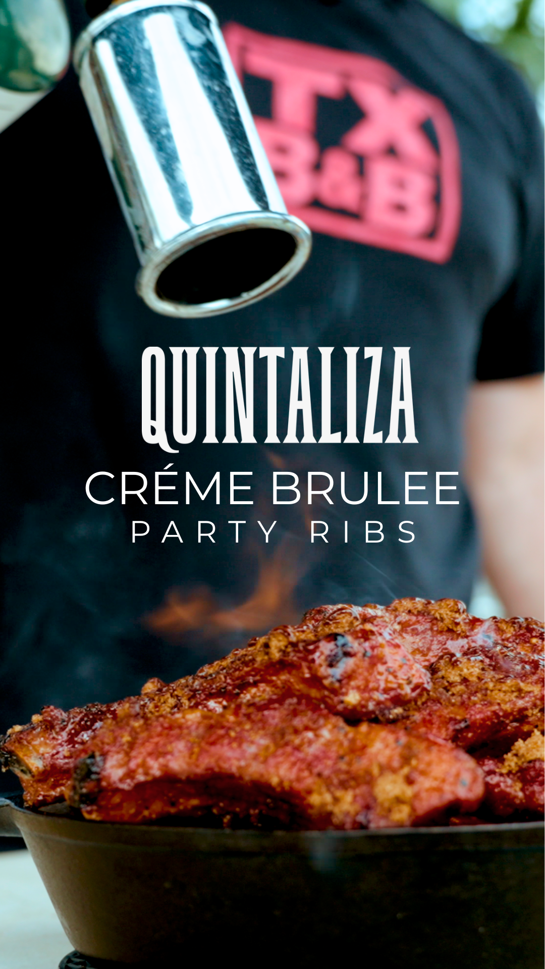 Quintaliza crème brûlée party ribs campaign creative